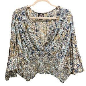 Floral Print Women's Blouse